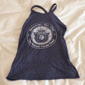 Smokey bear racer back tank